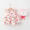 Girl Dresses Toddler Baby Girls Floral Sleeveless Dress Summer Back Bow Backless A Line Flower Long Sleeve Shirt