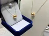 Pendant Necklaces Luxury High Quality Gold Color Sea Pearl Necklace Sinny Mirror Face Natural 18K Torque