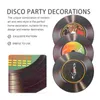 Wandklokken 12 PCS Record Decoratie Ornament Records Disc Decor PVC Room