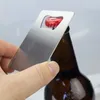 지갑 크기 스테인레스 스틸 오프너 4 색 신용 카드 맥주 병 오프너 명함 병 오프너