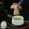 Teaware Sets 4pcs Japanese Matcha Set Safe Bamboo Whisk Teaspoon Tea Indoor Beverage Shop Tea-making Tools Accessories