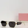 Sonnenbrille 2023 Mode Polygonaler Metallrahmen Damen Markendesign Mädchen Outdoor Reise Augenschutzbrille