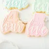 Moldes de cozimento Feliz aniversário número 1-9 Decoração de bolo Ferramenta de biscoito FOONDANT INFORMANTE Pressione Mold Cutter Sugarcraft Biscuit Cu M1L0