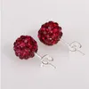 Stud Earrings Classic Multicolor 19 Color 10MM Rhinestone Ball Micro Disco Crystal Earring For Women Fashion Jewelry