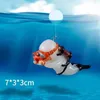 Leuchtendes neues Aquarium-Dekorationszubehör mit Kugel und Schnur Mini-Samll-Ornamente Pflanzensteine Dekorschildkrötenzubehör Aquarium für Aquarien