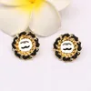 Vergulde Designer Stud Earring voor elegante vrouwen Dubbele Letter Ontwerpers Parel Lederen Sieraden Bruiloft Feestcadeau Hoge kwaliteit 20stijl