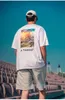 Mens TShirts Y0256 uomo Estate Ragazzi Cotone Tramonto Montagna Mare Modello Stampato Girocollo Maglietta Allentata 230406