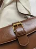 Omuz Çantaları Çapraz Çantalar Kadınlar İçin Saf Renk Vintage Üçlü Bölme Kanalı Çift Kayışlar Kare Soulder Messenger Çantası 2023Catlin_fashion_BAGS