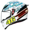 AA Designer Casco Caschi Moto AGV Caschi integrali Casco moto K1 Rossi Winter Test 2017 WN-ETXY