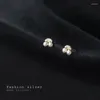 Stud Earrings WANTME 925 Sterling Silver Fashion Cute Fruit Cherry Chic CZ Zircon Small Student Children Piercing Party Jewelry