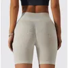 Aktiva shorts sömlösa kvinnors push up hög midja andas ut utomhus springande sport fitness träning tights bulfing leggings korta