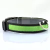 LED Nylon collier de chien de compagnie nuit sécurité lumière LED clignotant lueur dans le noir petit chien laisse pour animaux de compagnie collier de chien clignotant collier de sécurité YD0324 ZZ