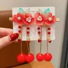 Haarschmuck Plüsch Kinder Rote Haarnadel Allgleiches Blume Quaste Alter Stil Baby Kopfbedeckung Schleife Hanfu Sticks