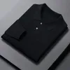 Diseñador para hombre Polo Suéter Grueso Cuello alto Solapa cálida Jersey Punto delgado Puentes de punto Pequeña marca Sudadera de algodón Tamaño asiático L-4XL