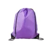 Sacs de plein air Polyester cordon sac de rangement remplacement couleur unie Football voyage sac à dos pochette accessoires