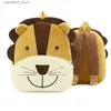 Plecaki Cartoon 2-4 lata 3D Lion Backpack Boy School School Pluszowy plecak Pakiet dziecięcy Pakiet Mochila Infantil Bag Q231108