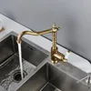 Rubinetti per lavandino del bagno Rubinetto da cucina antico in stile europeo Lavabo girevole a 360 gradi