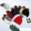 Casquettes Chapeaux Usine En Gros 9 Couleurs CC Casquette De Laine En Peluche Boule Chaude Hiver Tricoté Livraison Directe Bébé Enfants Accessoires De Maternité Oturi