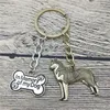 Keychains Vintage Retro Siberian Husky Unieke trendy stijl Key Chain Keyrings Fashion Pet Dog Sieraden