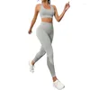 Mulheres duas peças calças sem costura yoga conjunto 2 peças mulheres treino roupas de ginástica ternos para fitness roupa interior leggings sutiã esportivo