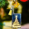 Keychains 30st Set Blank MDF Thermal Transfer Board Sublimering Printing Keyring KeyChain for Heat Press Machine Gift Creative