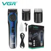 Триммер для волос VGR Регулируемая перезаряжаемая профессиональная электрическая беспроводная мужская V-080 230406
