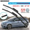 ممسحة الزجاج الأمامي شفرة ممسحة سيارة Citroen C4 GRAND PICASSO 32 "+30" 2008-2013 Auto الزجاج الأمامي ممساحات الشفرات Wash Wash Arms Q231107