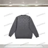Xinxinbuy Men Designer Hoodie Sweatshirt Ski Gradient Letter Jacquard Pullover O-Neck Long Sleeve Women Blue Black White Grey XS-3XL