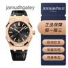 AP Swiss Luksusowe zegarki na nadgarstki Kolekcja Royal Ap Oak 15510OR.OO.D002CR.02 Rose Gold Black Black Men's Fashion Speisure Business Watch Suns