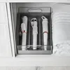 Flatware Sets Tool Bin With Silicone Insert Clear Plastic Storage