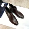 Hommes Bottines Mode En Cuir Véritable Bureau D'affaires Travail Robe Formelle Chaussures Hommes Marque Designer Fête De Mariage Martin Bottes Taille 38-45