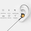 3,5 mm AUX Wried-hörlurar för iPhone 6 Xiaomi A1 Hörlurar Hörsnäckor Hörsnäckor Jack In Ear Kabelansluten med mikrofonvolymkontroll med Crystal Box