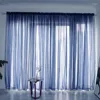 Vorhang Tüll Gardinen für Wohnzimmer Transparente Fenster Drapieren Rod Pocket Cortinas Schlafzimmer Panel Stoffdekoration