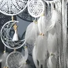 Decorative Figurines 5pcs/set Feathers Dream Catcher Handmade Wall Hanging Home Living Room Bedroom Garden Decoration (no Light And Wood