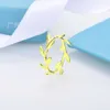 Ожерелье Tiffanybead TiffanyJewelry Desginer High версия T Leaf Ring Кольцо Женское белое медное покрытие с настоящим золотым и персонализированным.