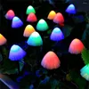 Strings 7M 50 LED Outdoor Garland Solar Mushroom String Lights Waterproof Landscape Fairy Light For Garden Patio Decor