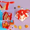 Decorazioni natalizie Scatole di caramelle 6 stili Regalo di Natale Carta con triangolo a nastro Dolce per forniture per feste Consegna a domicilio Otzid