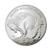 Arts and Craft Silver Plated Bison Coin 2021