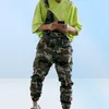 Menslastbyxor Casual Street Wear Style Camouflage Strap Long Pants Overalls Male Casual Pants Asian S3XL8400088