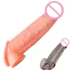 Sex Toy Massager Male Dildos Penis Sleeve Reusable Enlargement Extender Cock Rings for Men Adult Products