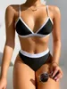 Women's Swimwear Bikini 2023 Sexy Push Up Snakeskin Print Patchwork High Waist Swimsuit Women Bikinis Set Bathing Suit Female