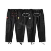 Erkek Pantolon Kargo Mens Sokak Giyim Hip Hop Cort Sıradan Pantolon Askeri Retro Çoklu Poketler Düz gevşek tulum düğmesi Fly Çift Düz Bacak Egzersiz Pantolon