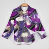 Damenblusen Genshin Print Lässige Bluse Langarm Lisa Wish Elegantes weibliches klassisches Oversize-Shirt Benutzerdefiniertes Top-Geschenk