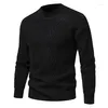 Männer Pullover YM090 Herbst Und Winter Einfarbig Pullover Pullover Halb Stehkragen Casual Unten Stricken Pullover