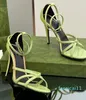 Marca elegante das mulheres sandálias de tiras sapatos de couro patente vestido de festa senhora salto alto tornozelo-cinta gladiador sandalias