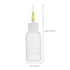 Storage Bottles 6 Sets Of Reusable Convenient Liquid Flux Dispenser Applicator Precision Tip Bottle Needle Glue