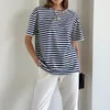 T-shirt femminile Wotwoy Summer Short Short Shirts Shirts Women Knitting Tops Casual Basic Female accogliente Magliette di cotone sciolte harajuku Shirt 230428