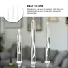 Candle Holders 3 Pcs Glass Oil Lamp Kerosene Lantern Desktop Clear Lamps Indoor Use Retro Home Decor Party Taper Candles