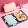 Bento Boxes 4/5 Grid Portable Lunch Box School Children's Lunchbox Sealed Salad Box Travel Vandring Camping Food Container Home Organizer 230407