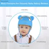 Oreillers Nouveau lapin oreilles chapeau casque de sécurité pour bébé Anti-collision tête coussin de Protection enfant Crl marche jouer enfant en bas âge Protection CapsL231107